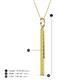 4 - Stephanie 0.36 ctw (1.80 mm) Round Yellow Diamond Vertical Pendant Necklace 