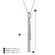 4 - Stephanie 0.30 ctw (1.80 mm) Round Lab Grown Diamond Vertical Pendant Necklace 