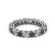 3 - Tiffany 3.40 mm Created Alexandrite and Lab Grown Diamond Eternity Band 