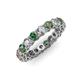 4 - Tiffany 3.40 mm Created Alexandrite and Lab Grown Diamond Eternity Band 