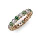 4 - Tiffany 3.40 mm Created Alexandrite and Lab Grown Diamond Eternity Band 