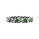 1 - Tiffany 3.40 mm Created Alexandrite and Lab Grown Diamond Eternity Band 