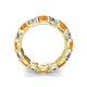 4 - Laida 3.60 ctw (4.00 mm) Citrine and Diamond Eternity Band 
