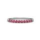 2 - Clara 2.40 mm Pink Tourmaline 10 Stone Wedding Band 