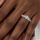 6 - Amya Desire Round and Baguette Diamond Engagement Ring 
