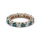 3 - Tiffany 3.40 mm London Blue Topaz and Lab Grown Diamond Eternity Band 