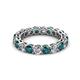 3 - Tiffany 3.40 mm London Blue Topaz and Lab Grown Diamond Eternity Band 