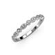 3 - Raine 0.13 ctw (1.30 mm) Round Lab Grown Diamond Marquise and Dot Wedding Band 