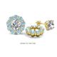 1 - Serena 1.44 ctw (3.00 mm) Round Aquamarine Jackets Earrings 