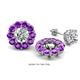 1 - Serena 1.60 ctw (3.00 mm) Round Amethyst Jackets Earrings 