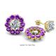 1 - Serena 1.60 ctw (3.00 mm) Round Amethyst Jackets Earrings 
