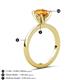 4 - Jenna 1.70 ct (9x7 mm) Oval Cut Citrine Solitaire Engagement Ring 