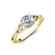 3 - Maeve 1.00 ct (6.50 mm) IGI Certified Round Lab Grown Diamond (VS1/F) Entwined Celtic Love Knot Engagement Ring 