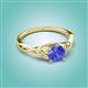 2 - Maeve 0.92 ct (6.00 mm) Round Tanzanite Entwined Celtic Love Knot Engagement Ring 