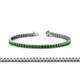 1 - Abril 2.40 mm Green Garnet Eternity Tennis Bracelet 