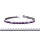 1 - Abril 2.40 mm Amethyst Eternity Tennis Bracelet 