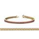 1 - Abril 2.40 mm Rhodolite Garnet Eternity Tennis Bracelet 