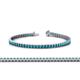 1 - Abril 2.40 mm London Blue Topaz Eternity Tennis Bracelet 