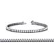 1 - Abril 2.40 mm White Sapphire Eternity Tennis Bracelet 