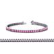 1 - Abril 2.50 mm Pink Sapphire Eternity Tennis Bracelet 