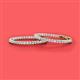 3 - Melissa 2.70 ctw (2.30 mm) Inside Outside Round Natural Diamond Eternity Hoop Earrings 