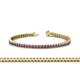 1 - Abril 2.50 mm Amethyst Eternity Tennis Bracelet 