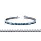 1 - Abril 2.50 mm Blue Topaz Eternity Tennis Bracelet 