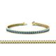 1 - Abril 2.50 mm Blue Topaz Eternity Tennis Bracelet 