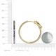 5 - Melissa 1.80 ctw (2.30 mm) Inside Outside Round Iolite Eternity Hoop Earrings 