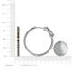 5 - Melissa 2.70 ctw (2.30 mm) Inside Outside Round Smoky Quartz Eternity Hoop Earrings 