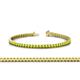 1 - Abril 2.50 mm Peridot Eternity Tennis Bracelet 