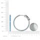 5 - Melissa 2.70 ctw (2.30 mm) Inside Outside Round Blue Topaz Eternity Hoop Earrings 