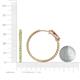 5 - Melissa 3.00 ctw (2.30 mm) Inside Outside Round Peridot Eternity Hoop Earrings 