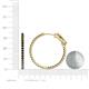 5 - Melissa 2.84 ctw (2.30 mm) Inside Outside Round Black Diamond Eternity Hoop Earrings 
