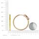 5 - Melissa 3.00 ctw (2.30 mm) Inside Outside Round Yellow Sapphire Eternity Hoop Earrings 