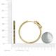 5 - Melissa 2.70 ctw (2.30 mm) Inside Outside Round Smoky Quartz Eternity Hoop Earrings 