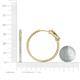 5 - Melissa 2.70 ctw (2.30 mm) Inside Outside Round Natural Diamond Eternity Hoop Earrings 