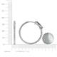 5 - Melissa 3.00 ctw (2.30 mm) Inside Outside Round Lab Grown Diamond Eternity Hoop Earrings 