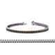 1 - Abril 2.50 mm Smoky Quartz Eternity Tennis Bracelet 