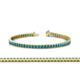 1 - Abril 2.50 mm London Blue Topaz Eternity Tennis Bracelet 