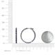 5 - Melissa 1.05 ctw (1.70 mm) Inside Outside Round Blue Sapphire Eternity Hoop Earrings 