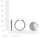 5 - Melissa 1.05 ctw (1.70 mm) Inside Outside Round Black Diamond Eternity Hoop Earrings 