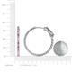 4 - Melissa 2.92 ctw (2.30 mm) Inside Outside Round Pink Sapphire and Lab Grown Diamond Eternity Hoop Earrings 