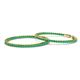 2 - Carisa 1.80 ctw (1.80 mm) Inside Outside Round Natural Emerald Eternity Hoop Earrings 