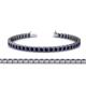 1 - Nancie 3.30 mm Blue Sapphire Eternity Tennis Bracelet 