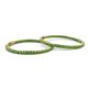2 - Carisa 7.22 ctw (2.70 mm) Inside Outside Round Green Garnet Eternity Hoop Earrings 