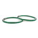 2 - Carisa 4.73 ctw (2.70 mm) Inside Outside Round Emerald Eternity Hoop Earrings 