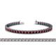 1 - Nancie 3.30 mm Red Garnet Eternity Tennis Bracelet 