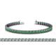 1 - Nancie 3.30 mm Emerald Eternity Tennis Bracelet 