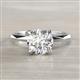 2 - Kiona 1.00 ctw (6.50 mm) GIA Certified Round Natural Diamond Square Edge Shank Solitaire Engagement Ring 